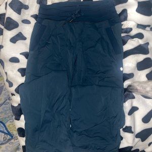 Deep green Lululemon studio pants lined